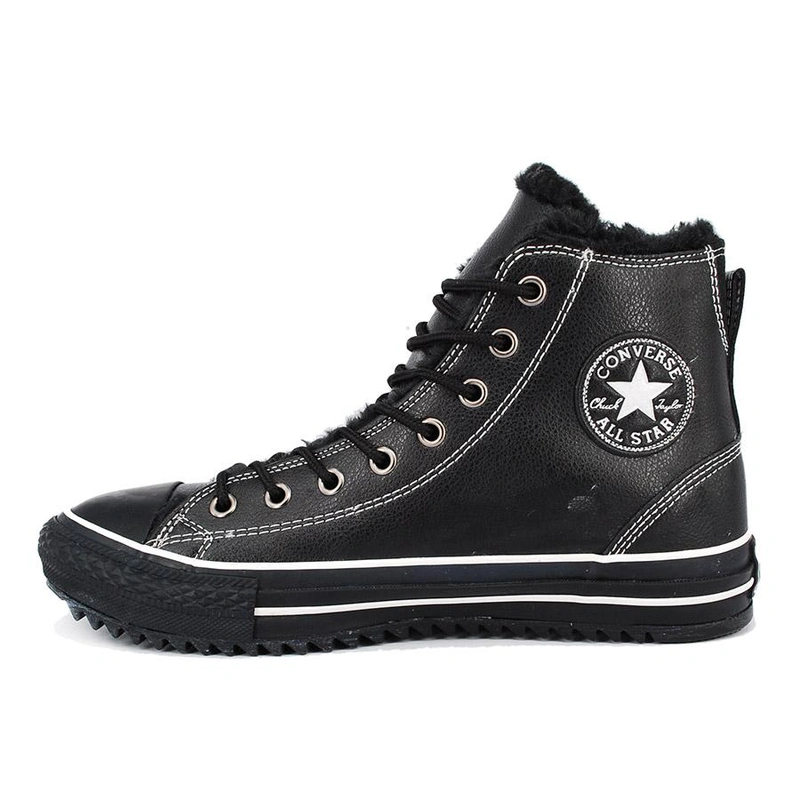 Кеды Converse All Star 144734 Black Wht с мехом фото-4