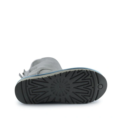 Угги женские UGG II Bailey Bow Metallic Grey фото-4