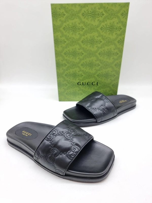 Шлёпанцы мужские Gucci A109887 чёрные