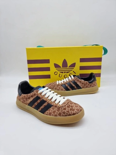 Кеды Adidas Gazelle x Gucci A108669 Brown