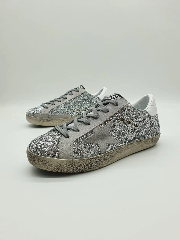 Кеды женские Golden Goose серые фото-3