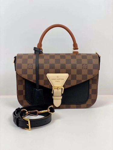 Женская сумка Louis Vuitton  Beaumarchais премиум-люкс комбинированная. 25/18/10см A59710