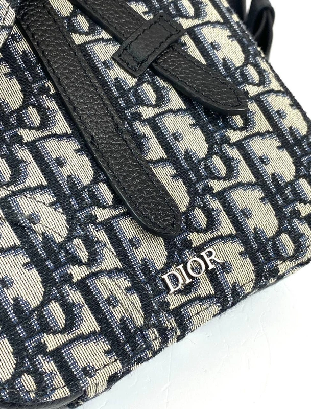 Женская сумка Christian Dior из жаккардовой ткани Dior Oblique  20/16/5 фото-9