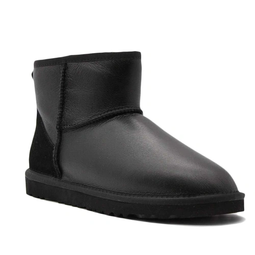 Угги мужские ботинки UGG Mini Classic Metallic Black фото-2