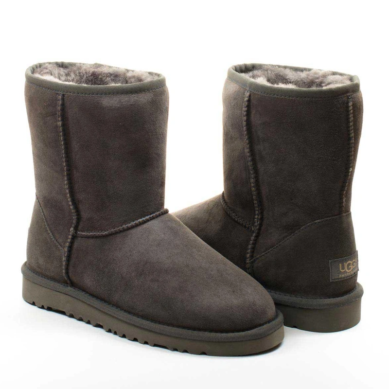 Угги мужские ботинки UGG Classic Short Grey фото-4