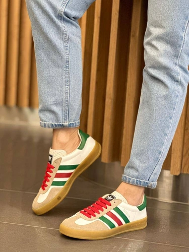 Кеды Adidas Gazelle x Gucci A105057 White фото-3