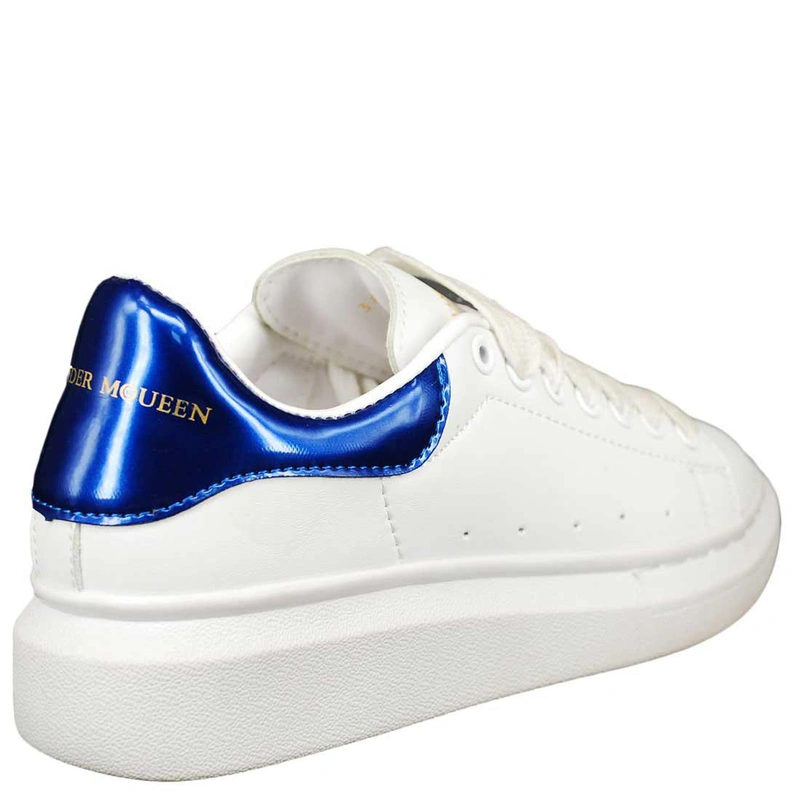 Кроссовки Alexander McQueen Oversized Larry White Blue фото-3