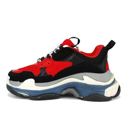 Кроссовки Balenciaga Triple S (656055) Black Red фото-6