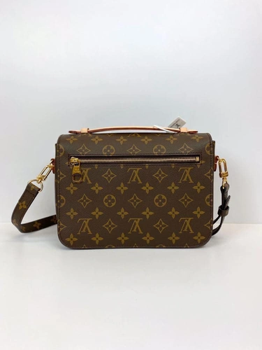 Женская сумка Louis Vuitton Pochette Métis M44875 премиум-люкс коричневая 25/19/7 фото-8