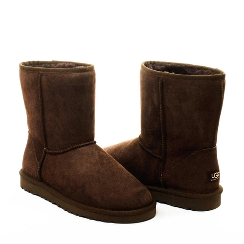 Угги мужские ботинки UGG Classic Short Chocolate фото-4