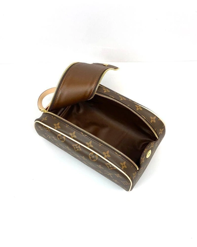 Женская сумка-косметичка Louis Vuitton Нececcep King Size N47527 премиум-люкс качество коричневая 28/16/13 см A80585 фото-2