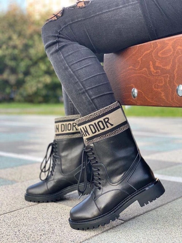 Ботинки женские Dior черные A53718 фото-4