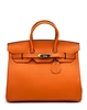 Женская сумка Hermes Birkin 35×26 см A109406 оранжевая фото-1