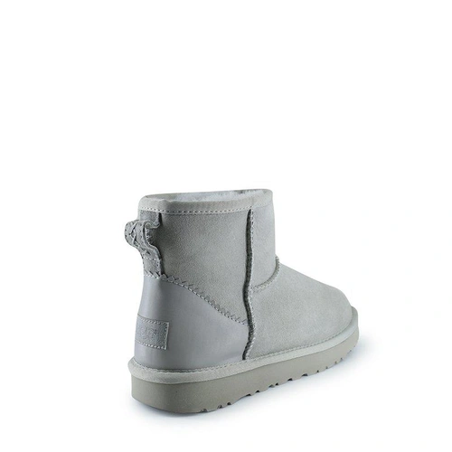 Угги женские мини UGG Classic Mini II Metallic Grey фото-6