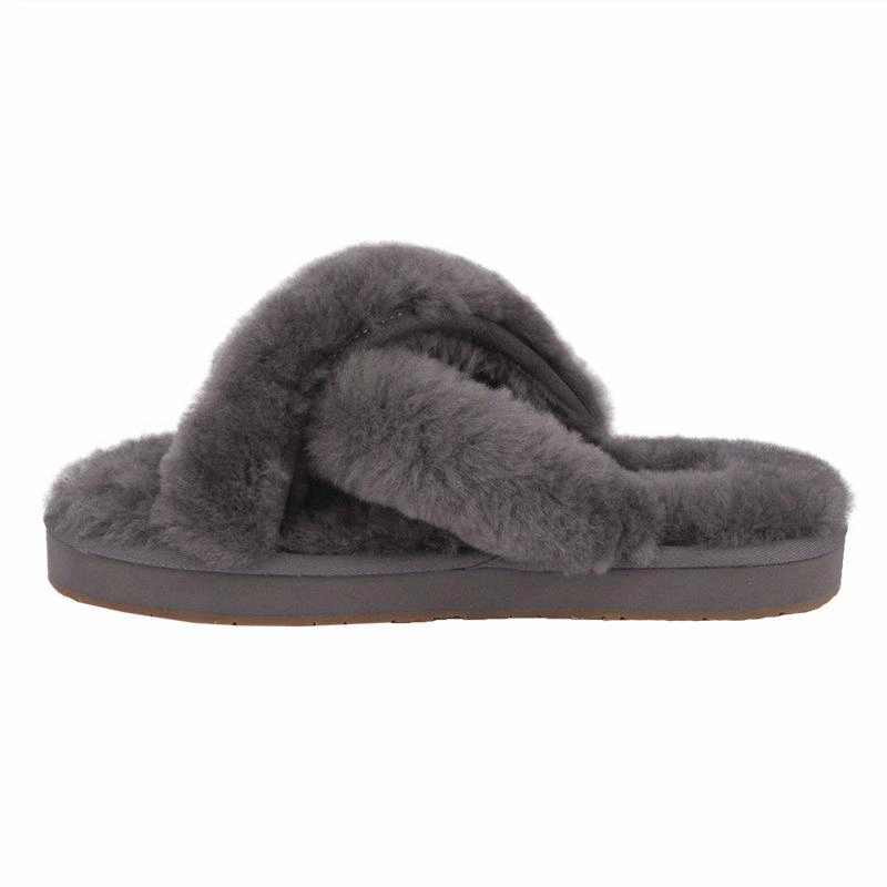 Угги тапочки женские UGG Womens Slippers Abela Grey фото-2