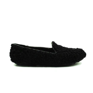 Угги женские мокасины UGG Hailey Fluff Loafers Black фото-