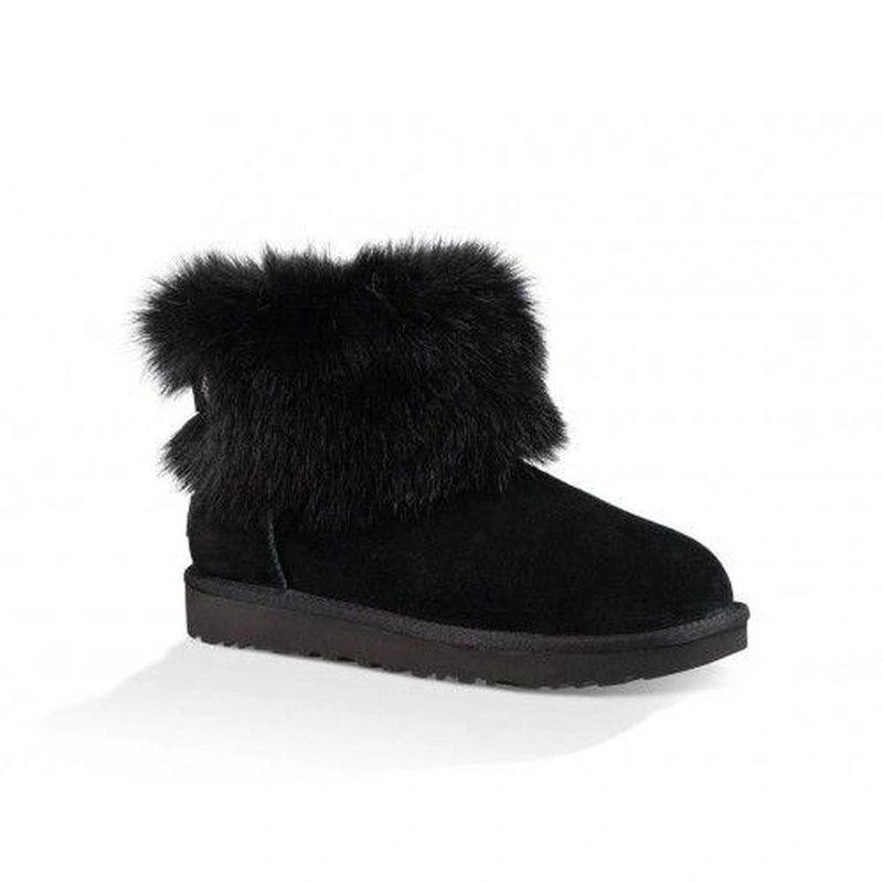 Угги женские с мехом UGG Valentina Black A33986 фото-4