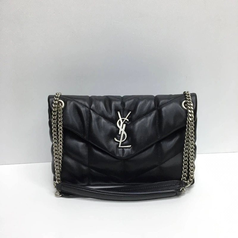 Сумка женская Loulou Peffer Small YSL премиум люкc черная 28/19/10 A62355