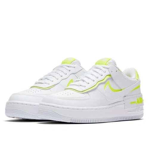 Кроссовки Nike Air Force 1 Shadow White Lemon Venom Volt фото-4