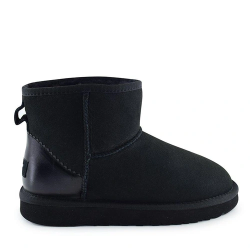 Угги женские мини UGG Classic Mini II Metallic Black