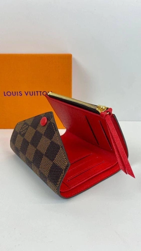 Кошелек Louis Vuitton премиум-люкс коричневый 12/9,5/2 A64316 фото-3