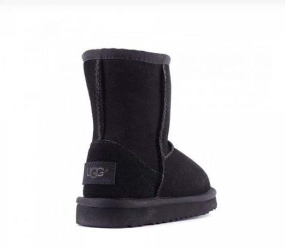 Угги детские UGG Kids Classic Short II Black фото-2