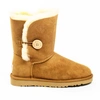 Угги женские ботинки UGG Bailey Button Chestnut фото-1