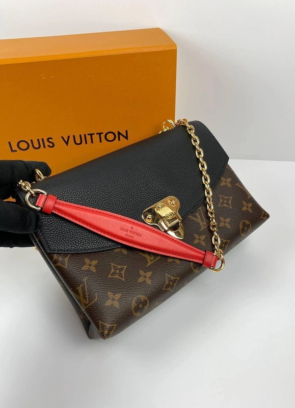 Женская сумка Louis Vuitton Saint-Placide премиум-люкс коричневая 25/16/7 см. a70357 фото-4