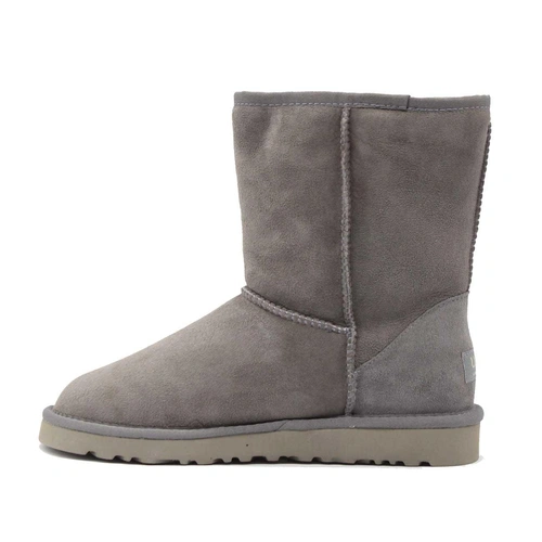 Угги женские ботинки UGG Classic Short Grey фото-2