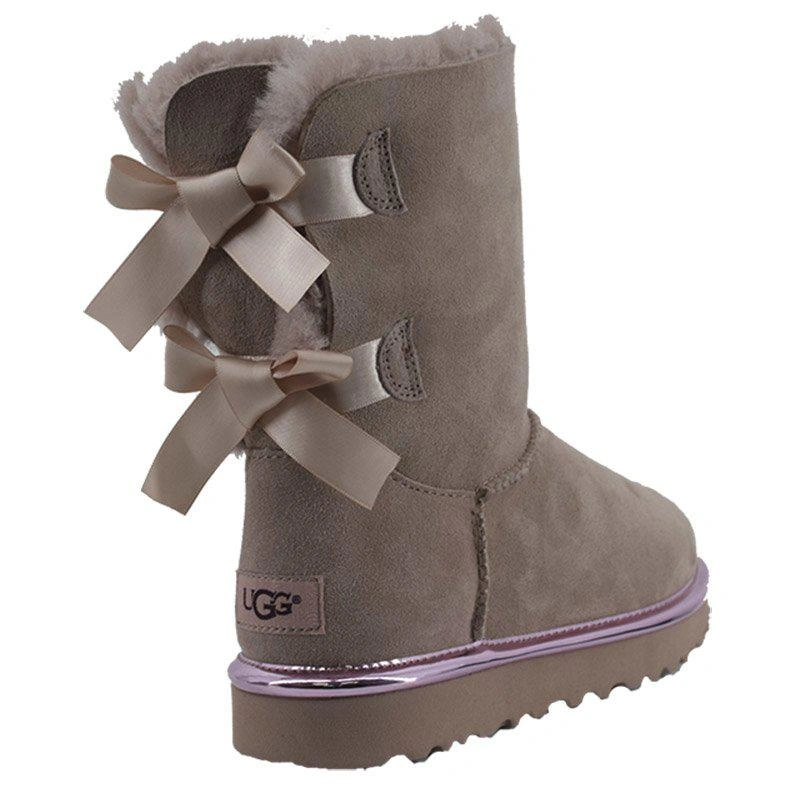 Угги женские UGG II Bailey Bow Metallic Dusk фото-3