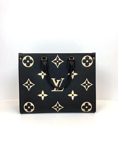 Женская сумка Louis Vuitton Onthego премиум-люкс черная MM 35*28 фото-5