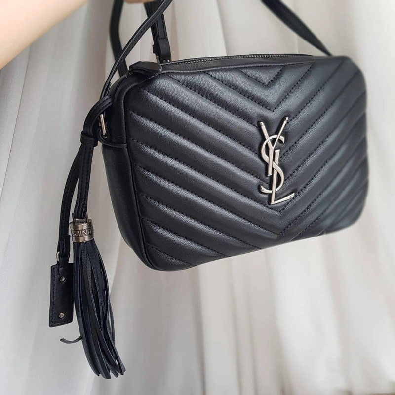 Сумка женская Yves Saint Laurent (YSL) черная 24/16 см. коллекция 2021-2022 фото-9