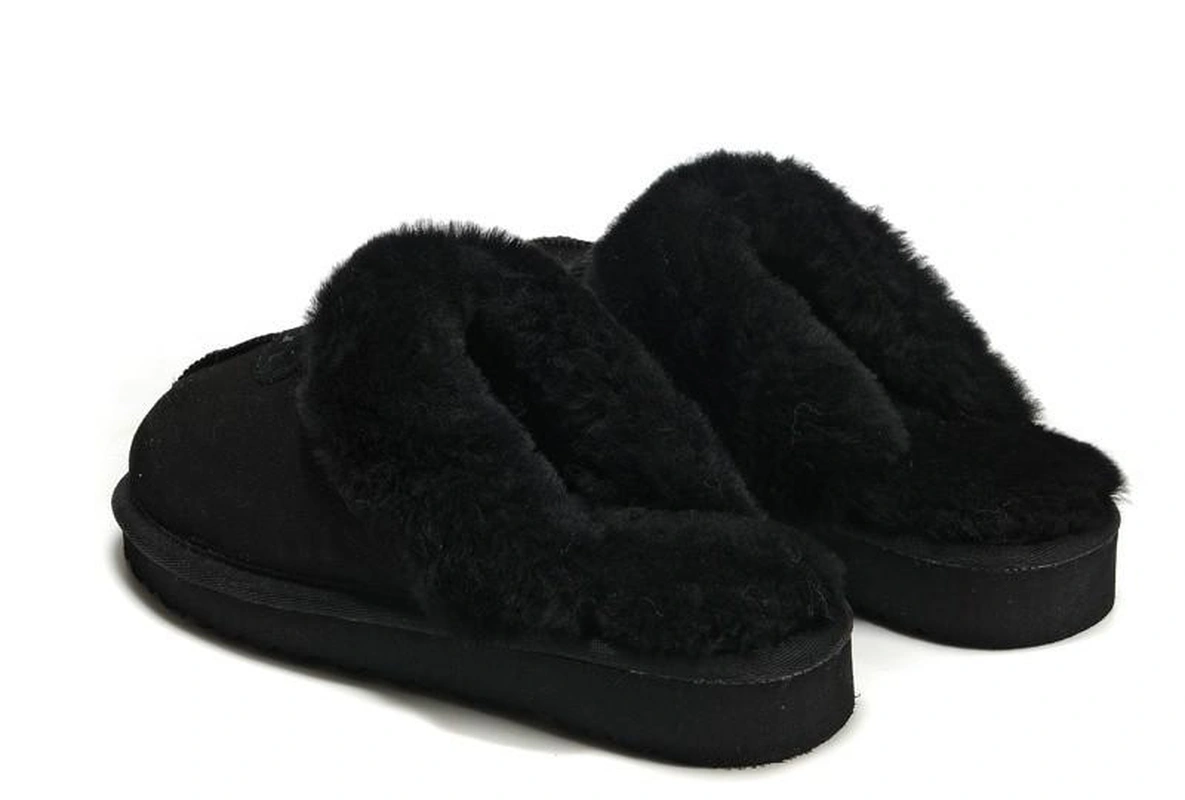 Тапочки угги женские UGG Woman Slippers Scufette Black фото-2