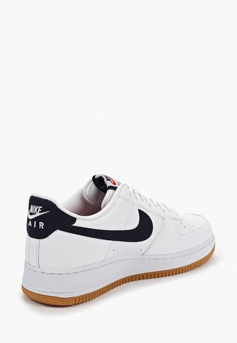 Кроссовки Nike Air Force 1 ’07 White/Obsidian-University Red фото-3