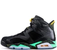 Кроссовки Nike Air Jordan 6 Retro Men Black/Green фото-1