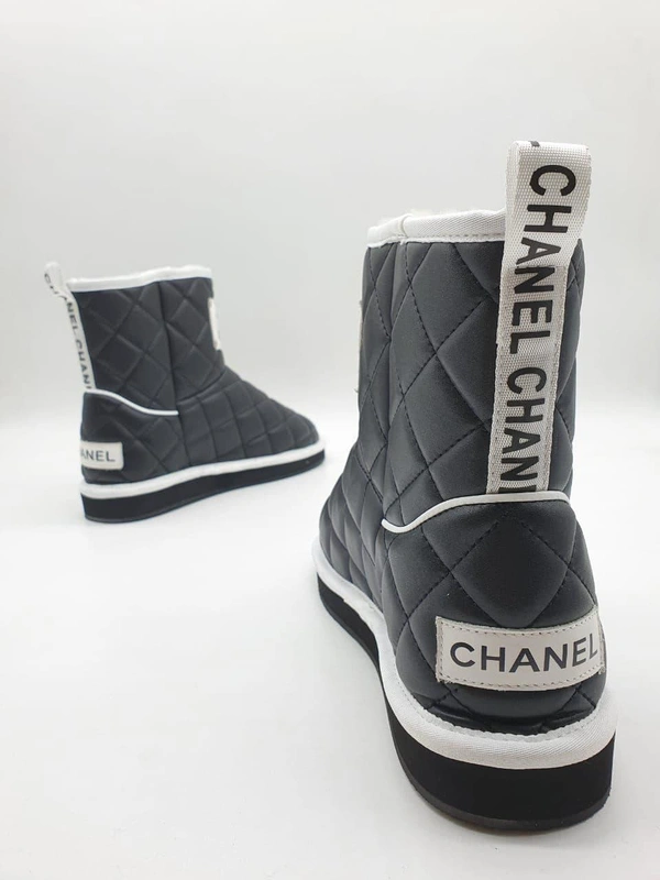 Угги женские Chanel черные коллекция 2021-2022 A60516 фото-3