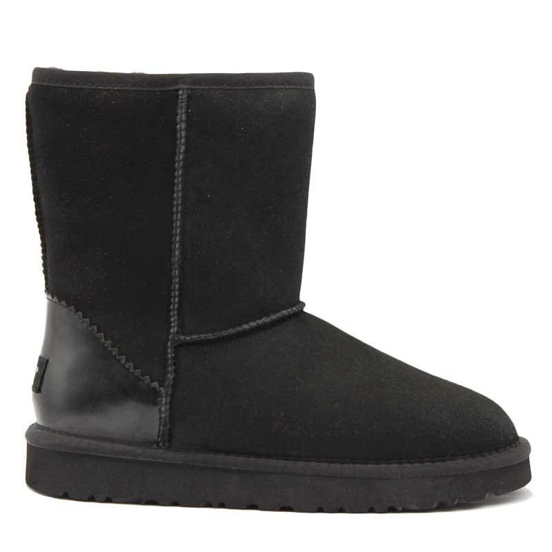 Угги женские ботинки UGG II Classic Short Metallic Seshell Black