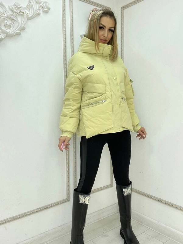 Куртка Prada желтая модель-36 фото-2