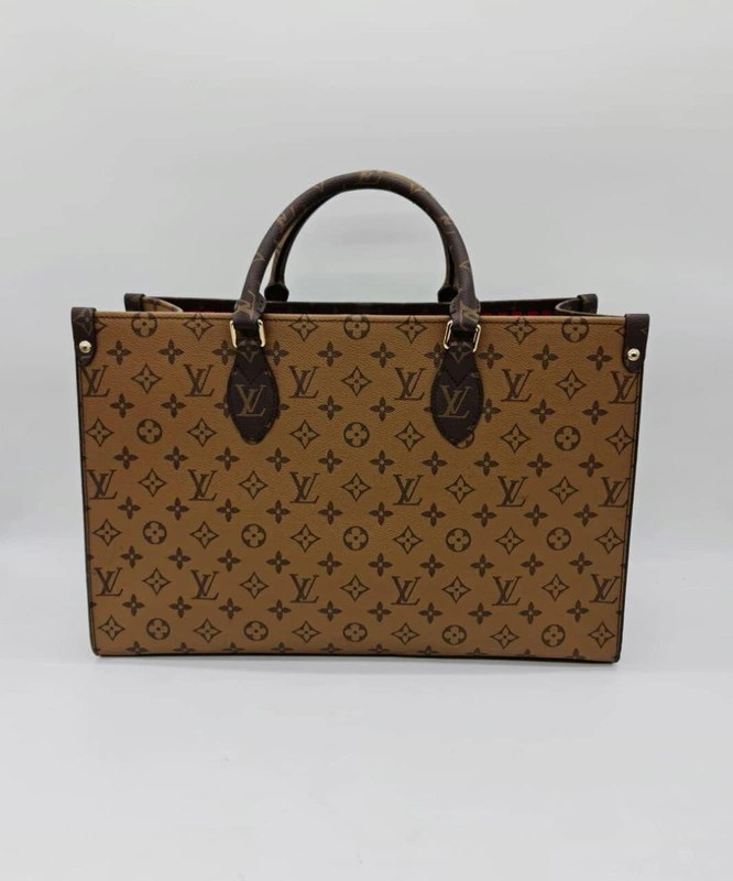 Женская сумка-тоут Louis Vuitton коричневая 43/27/17 коллекция 2021-2022 фото-4