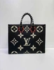 Женская сумка Louis Vuitton Onthego премиум-люкс черная 42/33/17 фото-1