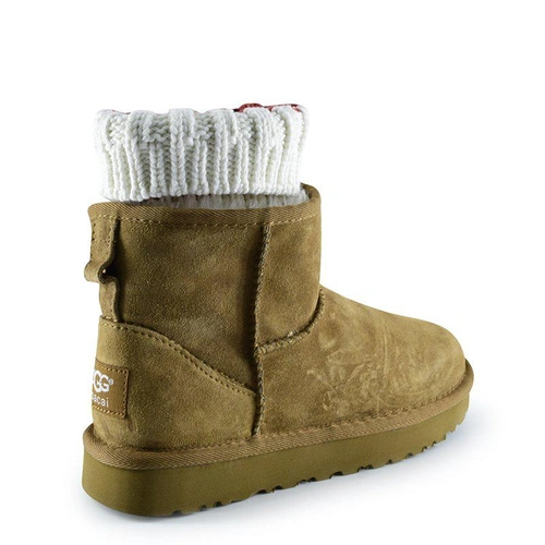 Угги женские UGG Sacai Knit Classic Mini II Chestnut фото-4