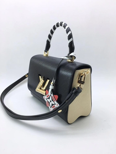 Женская кожаная сумка Louis Vuitton черная A51008 фото-5