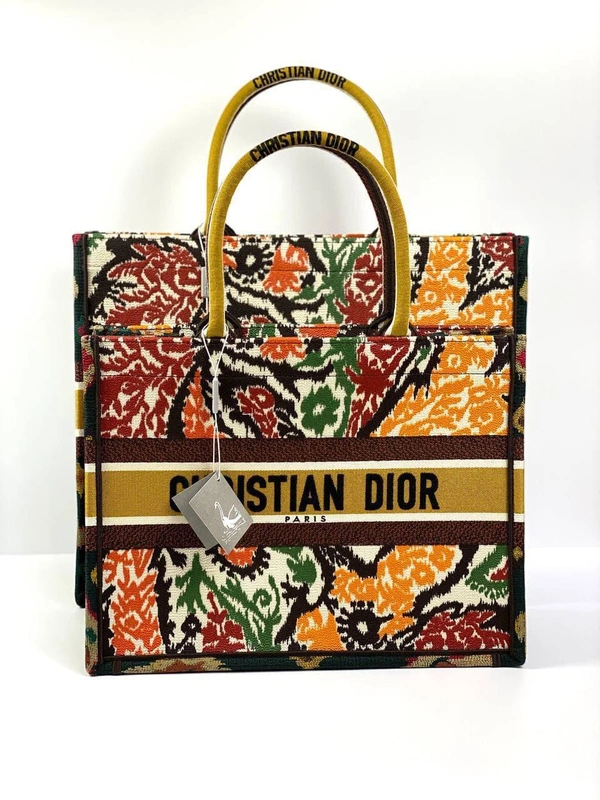 Женская сумка Dior Book Tote тканевая с цветочным орнаментом 36,5/28/17,5 см качество премиум-люкс фото-8