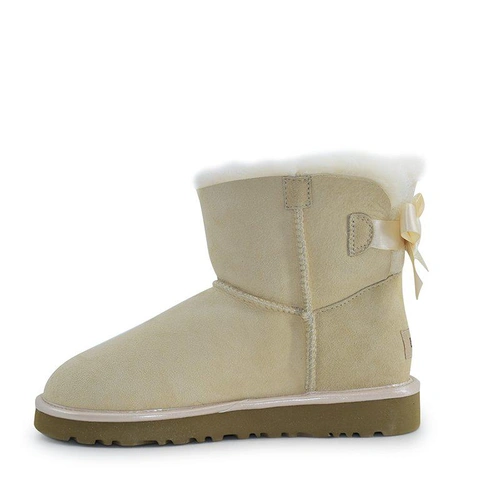 Угги женские мини UGG Mini Bailey Bow II Metallic Amberlight фото-5