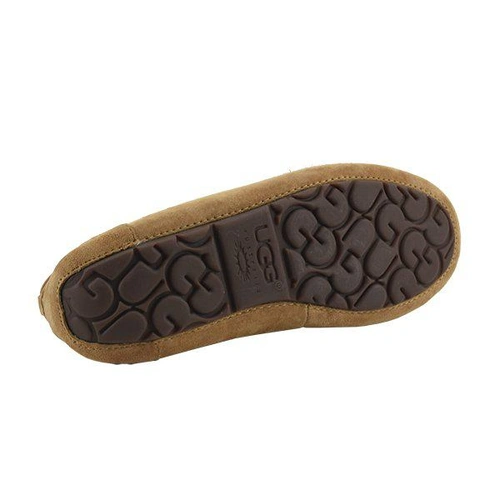 Угги женские мокасины UGG Pom Pom Dakota Chestnut фото-2