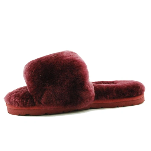 Угги тапочки женские UGG Fluff Slide Slippers Port фото-3