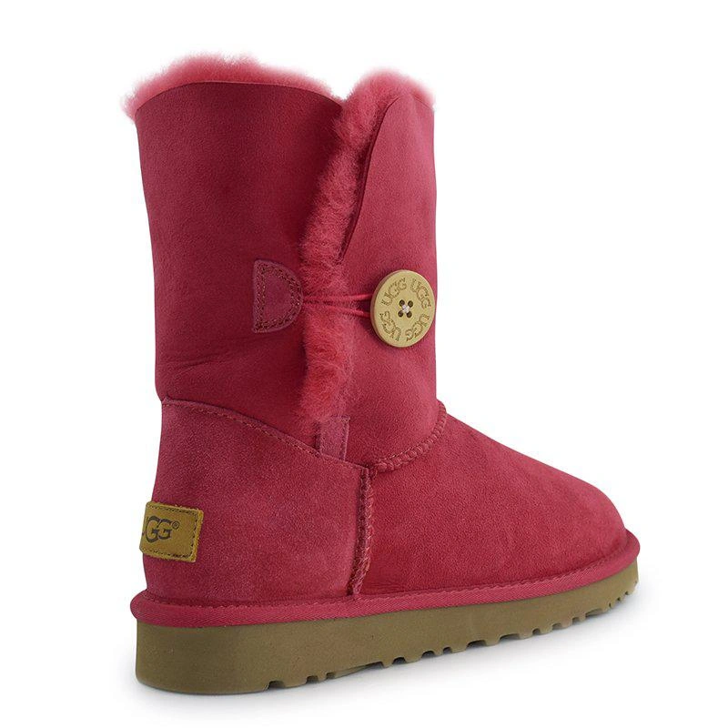 Угги женские UGG II Bailey Button Red фото-2