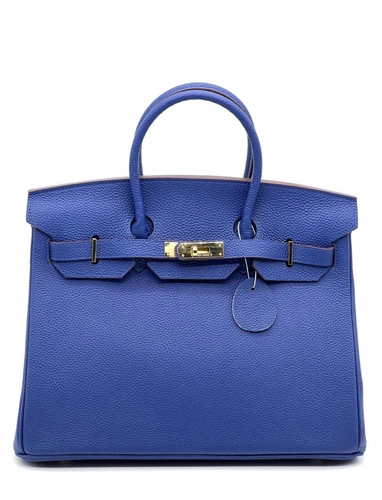 Женская сумка Hermes Birkin 35×26 см A109452 синяя