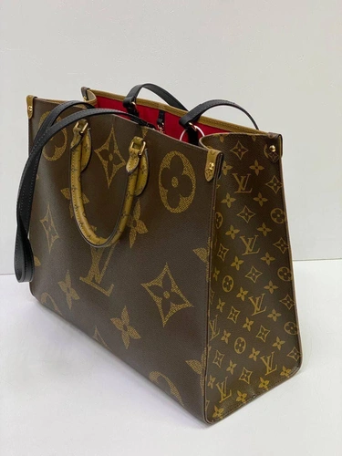Женская сумка Louis Vuitton Onthego премиум-люкс коричневая 42/33/17