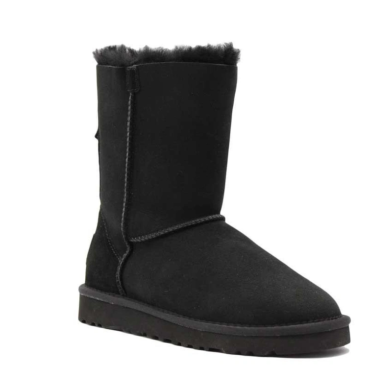 Угги женские сапоги UGG Zip Black фото-2